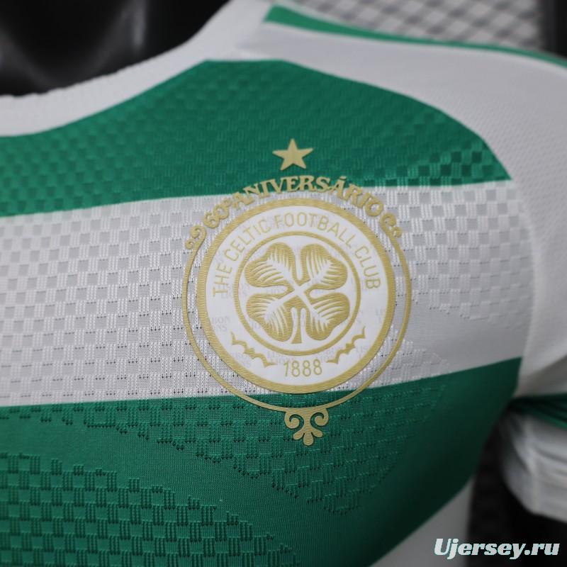 Player Version 26/27 Celtic Green & White Hooped Home Jersey