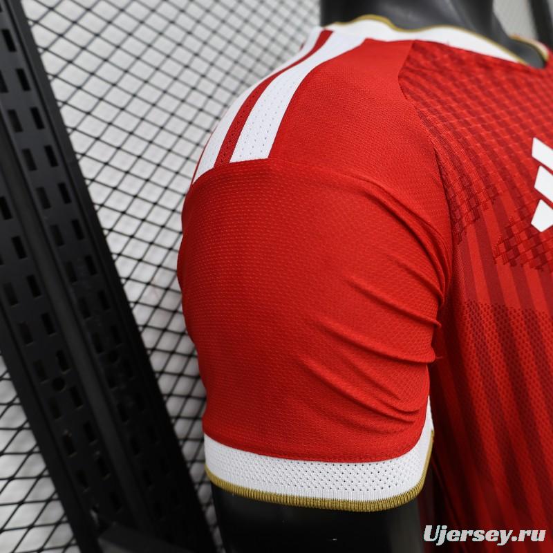Player Version 26/27 Bayern Munich Red with Tonal Stripe Home Jersey