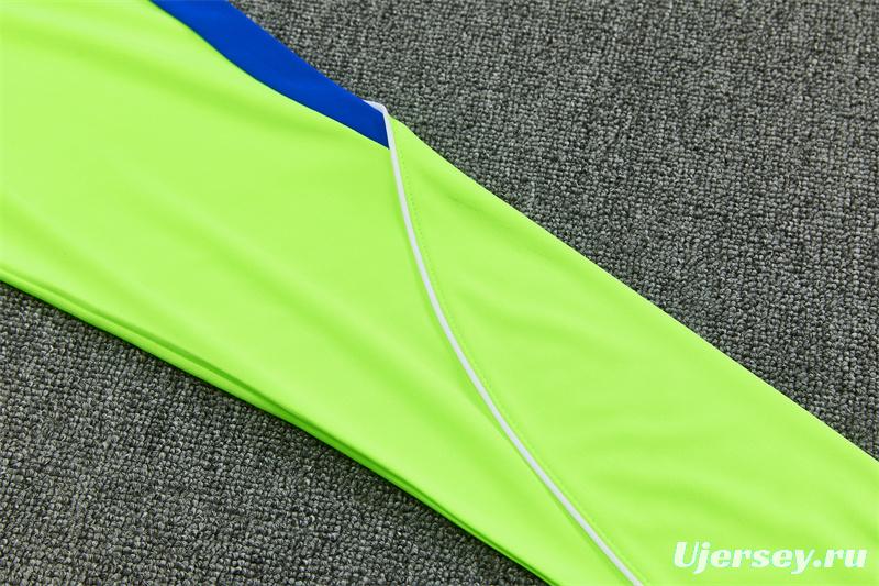 26/27 Atlético Madrid Third Fluorescent Green Half Zipper Jacket Tracksuit + Long Pants