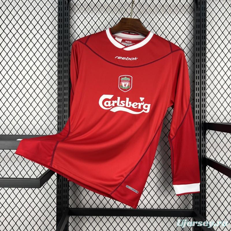 2002/04 Retro Liverpool Home Long Sleeve Jersey