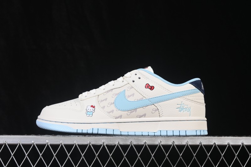 Nike SB Dunk Low Hello Kitty Custom Sweet Style Low-Top Casual Sneakers - FV3694-010