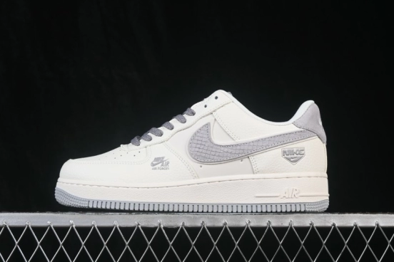 Nike Air Force 1 '07 Low Light Bone Grey Low-Top Casual Skate Shoes - DN9688-107