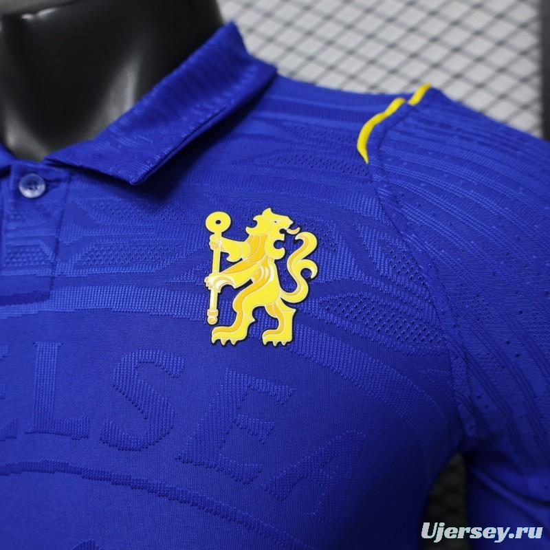 Player Version 26/27 Chelsea Home Polo Collar Long Sleeve Jersey