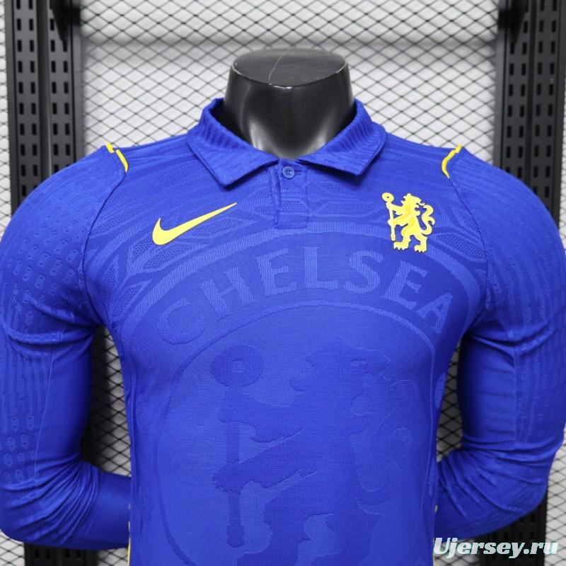 Player Version 26/27 Chelsea Home Polo Collar Long Sleeve Jersey