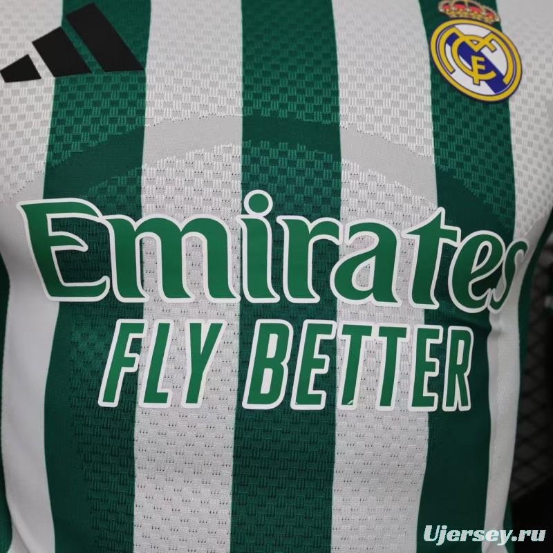 Player Version 26/27 Real Madrid Green & White Stripes Special Edition Jersey