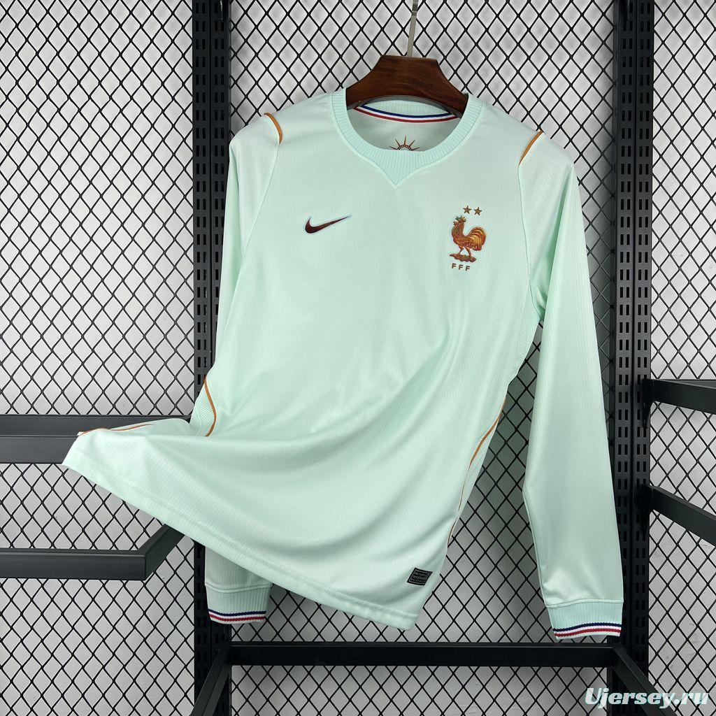 2026 Mens France World Cup Away Long Sleeve Jersey