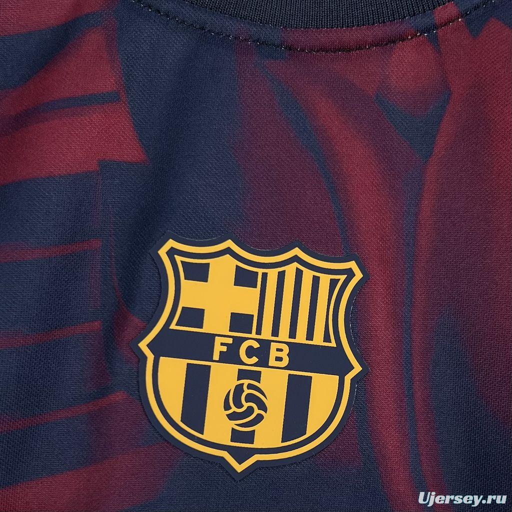 26/27 Barcelona Special Abstract Red & Blue "Barça" Script Jersey