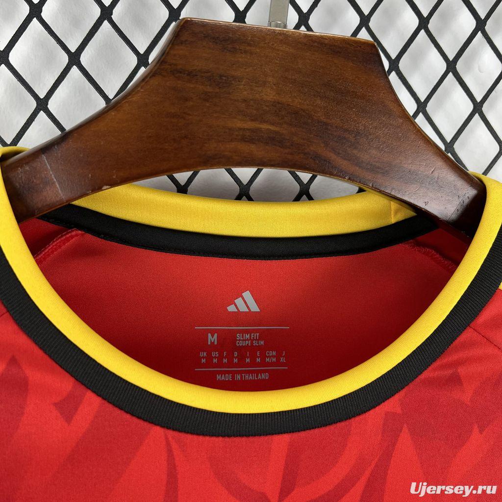 2026 Mens Belgium World Cup Home Long Sleeve Jersey