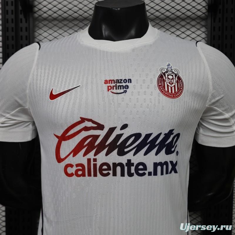 Player Version 26/27 Chivas Guadalajara Away White Jersey