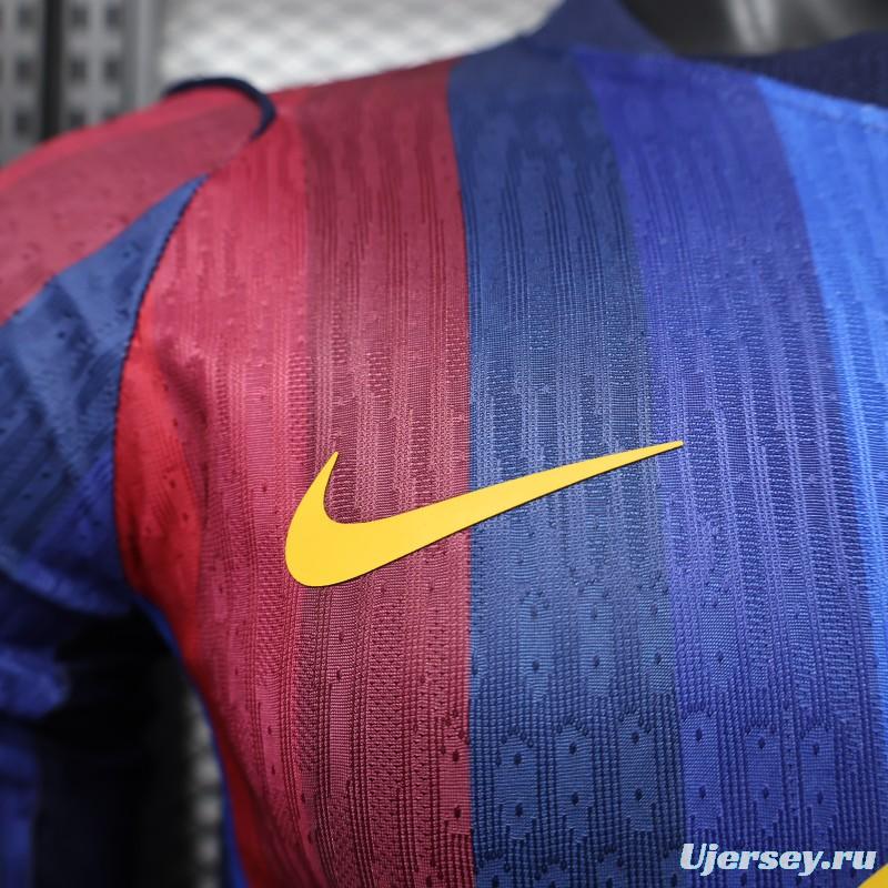 Player Version 26/27 Barcelona Long Sleeve Home Jersey