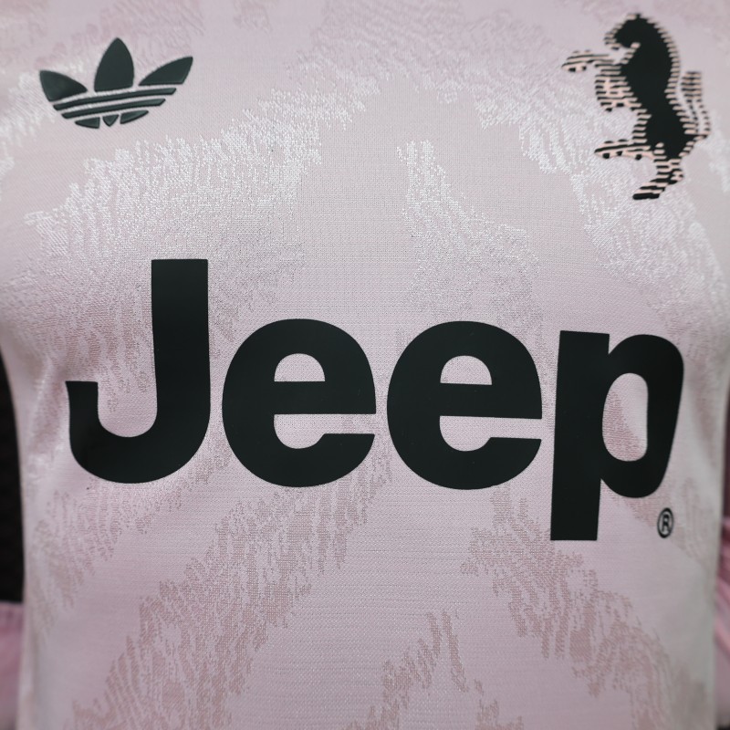 Player Version 26/27 Juventus Away Pink Long Sleeve Jersey