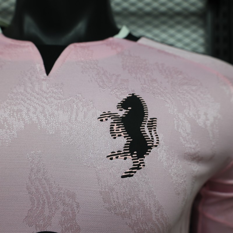 Player Version 26/27 Juventus Away Pink Long Sleeve Jersey