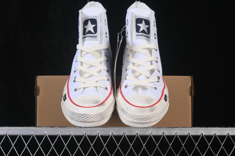 Converse Chuck 70 High-Top Canvas Sneakers with Suede Star Accent - A19149C