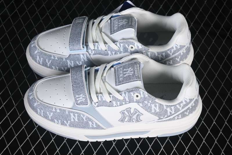 New York MLB Chunky Liner Pocket Monogram Sneakers with Elevated Thick Sole - 3ASXM026N50BLS