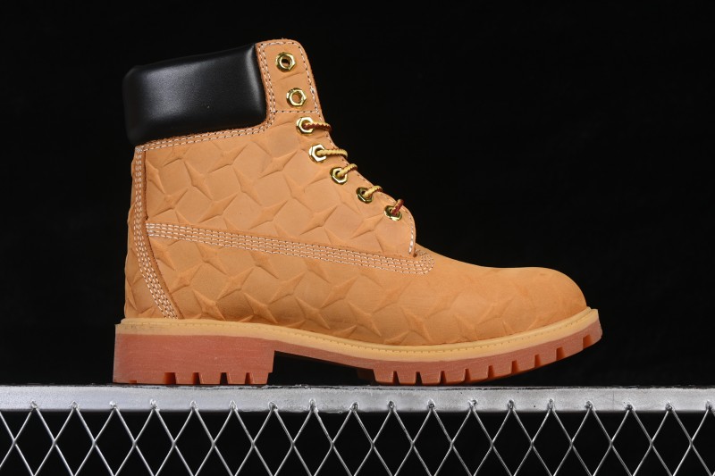 Timberland Premium 6-Inch Waterproof Leather Boots with Thick Sole and Collaborative Design - TB010061713
