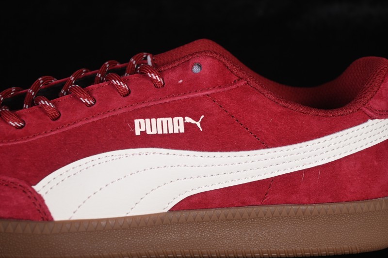 Puma 9-T Suede Red Comfortable Anti-Slip Casual Skateboarding Shoes - 406756-04
