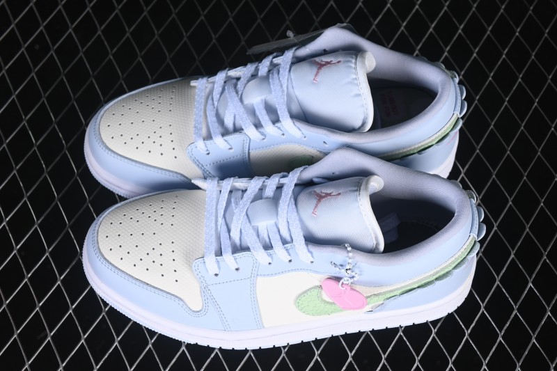 Nike Air Jordan 1 Low Retro Basketball Shoes with Valentine's Day Design - IB7113-403