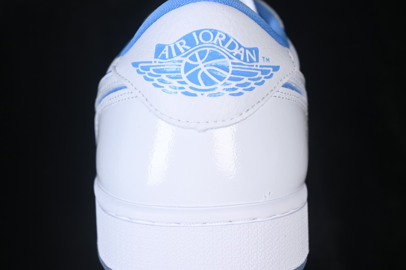 Nike Air Jordan 1 Low AJ1 Basketball Shoes with Patent Leather White and Blue Retro Style - DD9315-118