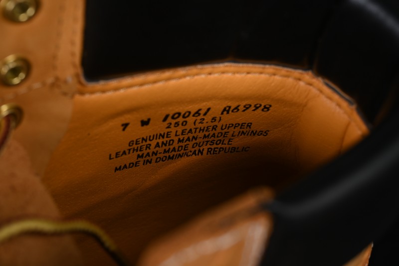 Timberland Premium 6-Inch Waterproof Leather Boots with Thick Sole and Collaborative Design - TB010061713