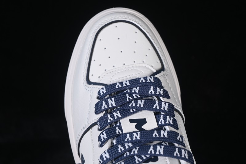 MLB New York Yankees Bigball Chunky Liner Denim Monogram Sneakers with Elevated Sole - 3ASXM046N50NYS