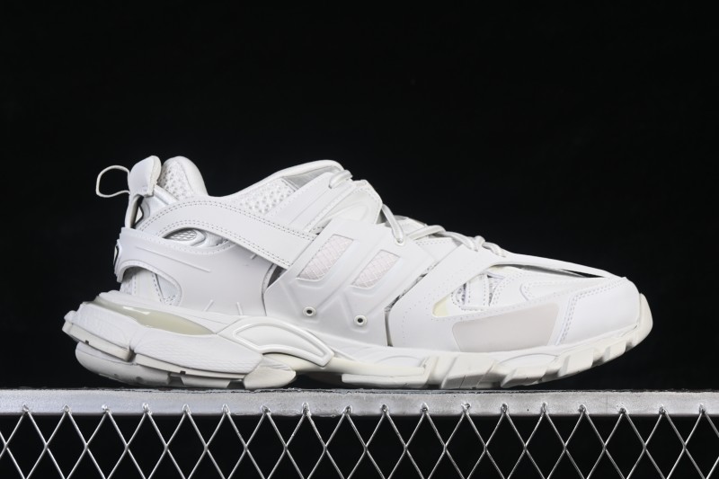 Balenciaga Track Charms Man Retro Running Shoes with Transparent Heel Strap - WTRHM9000