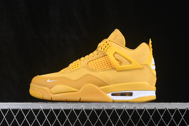 Nike Air Jordan 4 Retro x Nigel Sylvester Collaboration Sneakers with Brick Design - HF4340-008
