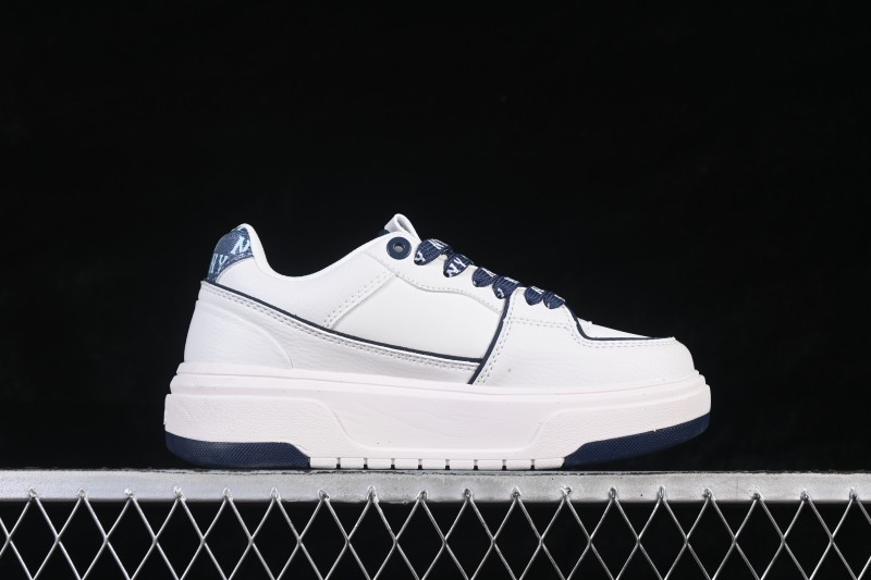 MLB New York Yankees Bigball Chunky Liner Denim Monogram Sneakers with Elevated Sole - 3ASXM046N50NYS