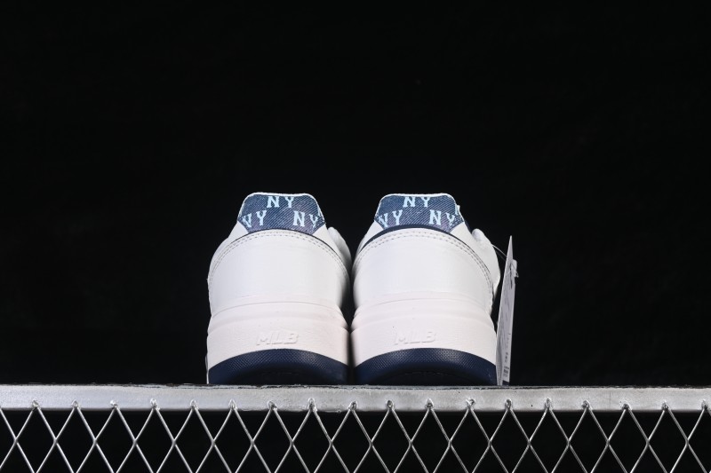 MLB New York Yankees Bigball Chunky Liner Denim Monogram Sneakers with Elevated Sole - 3ASXM046N50NYS