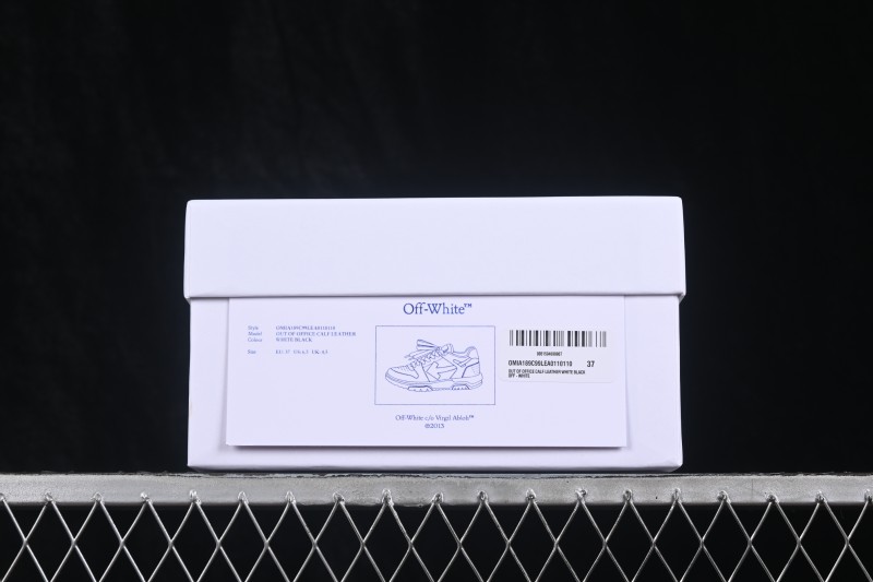 Off-White Out of Office Low-Top Skateboarding Shoes in Off-White Gum Black - WME5