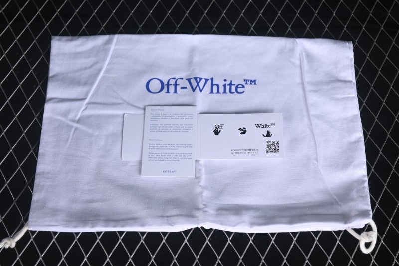 Off-White Out Of Office Low-Top Fashion Skateboarding Shoes White Light Blue - AJD4