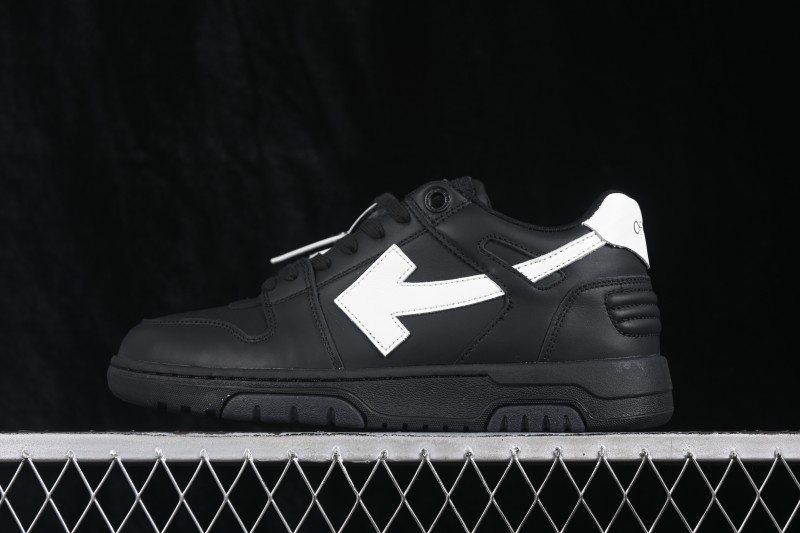Off-White Out of Office Low-Top Fashion Skate Shoes Black-White