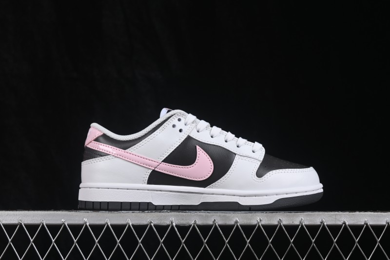 Nike SB Dunk Low White Black Pink Low-Top Casual Skate Shoes - IB8510-100