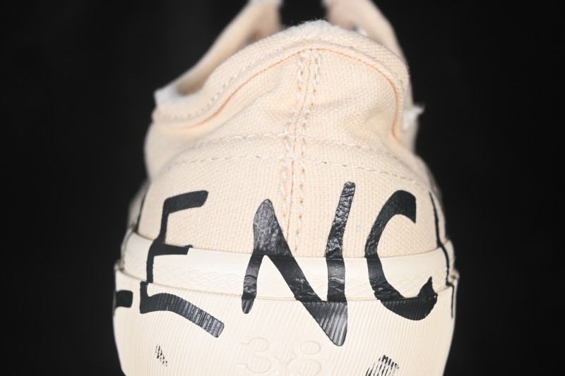 Balenciaga Paris Low Top Lace-Up Sneakers with Distressed Finish - W3RR59010