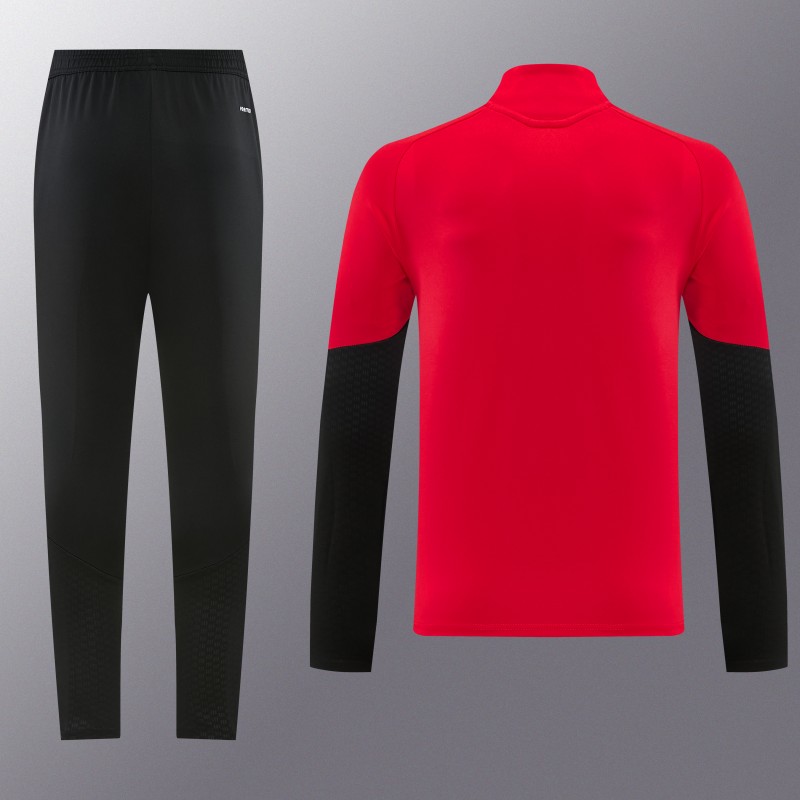 26/27 Arsenal Red Half Zipper Jacket Tracksuit + Long Pants