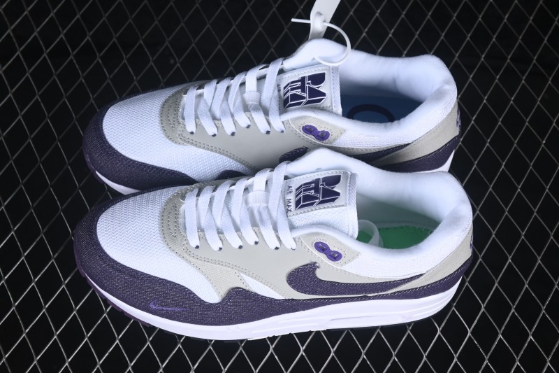 Nike Air Max 1 Retro Running Shoes with Half-Sole Air Cushion - 394505-100