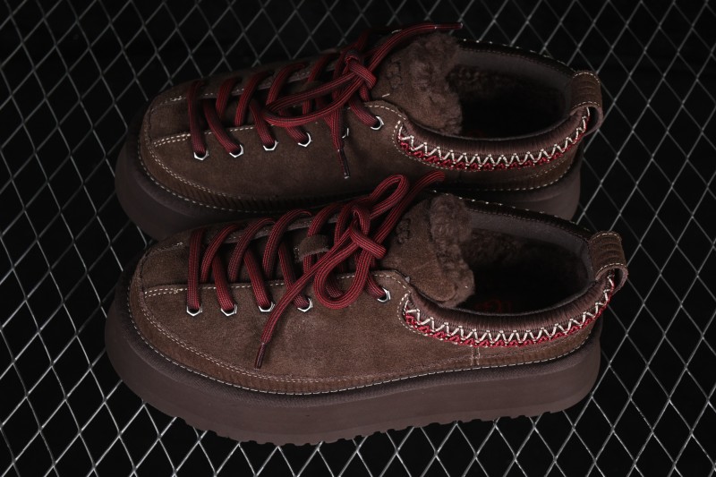 UGG Heritage Lace-Up Slipper Fashion Soft Comfortable Height Increasing Low-Top Casual Shoes - 1180361 BCDR