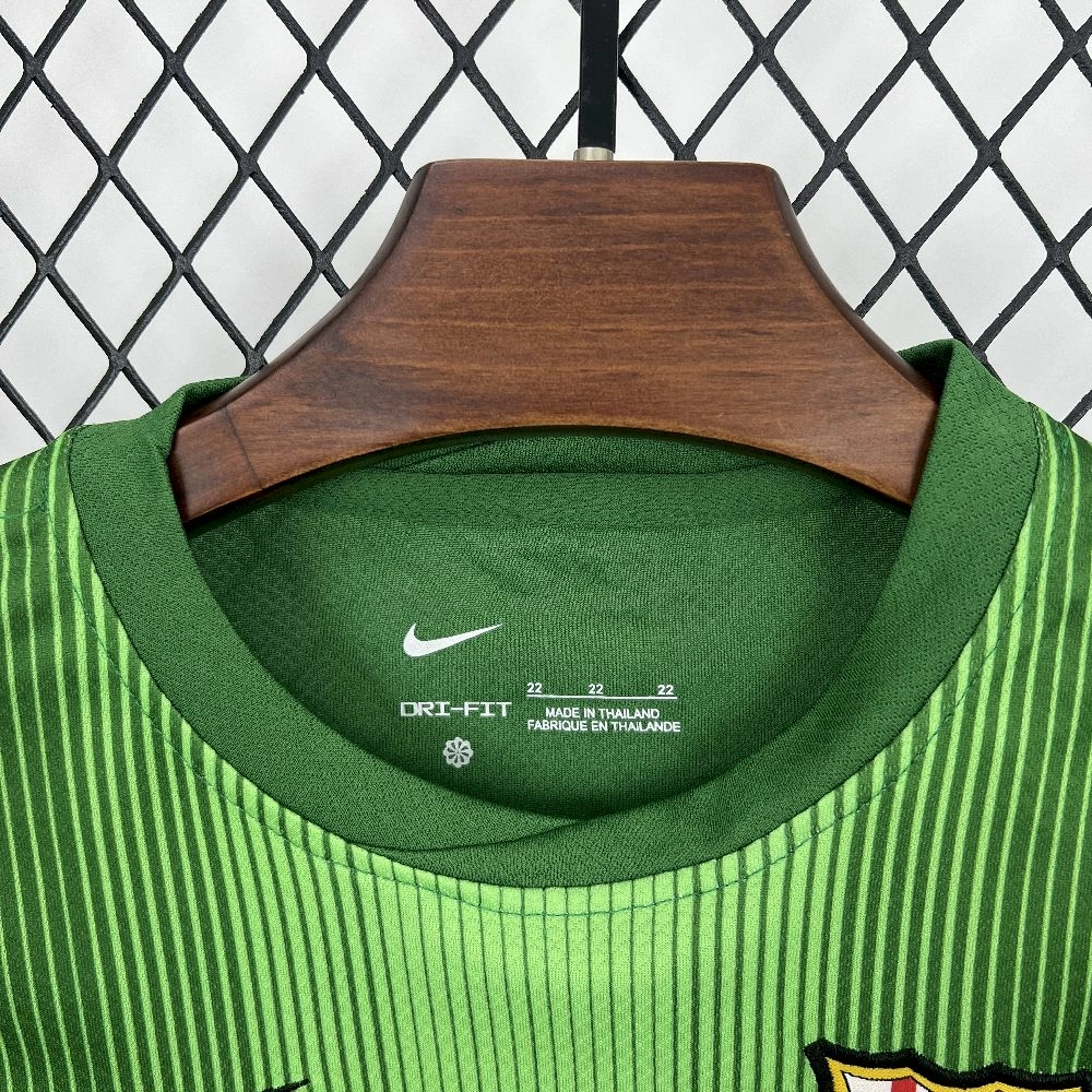 2025/26 Kids Barcelona Goalkeeper Green Kit