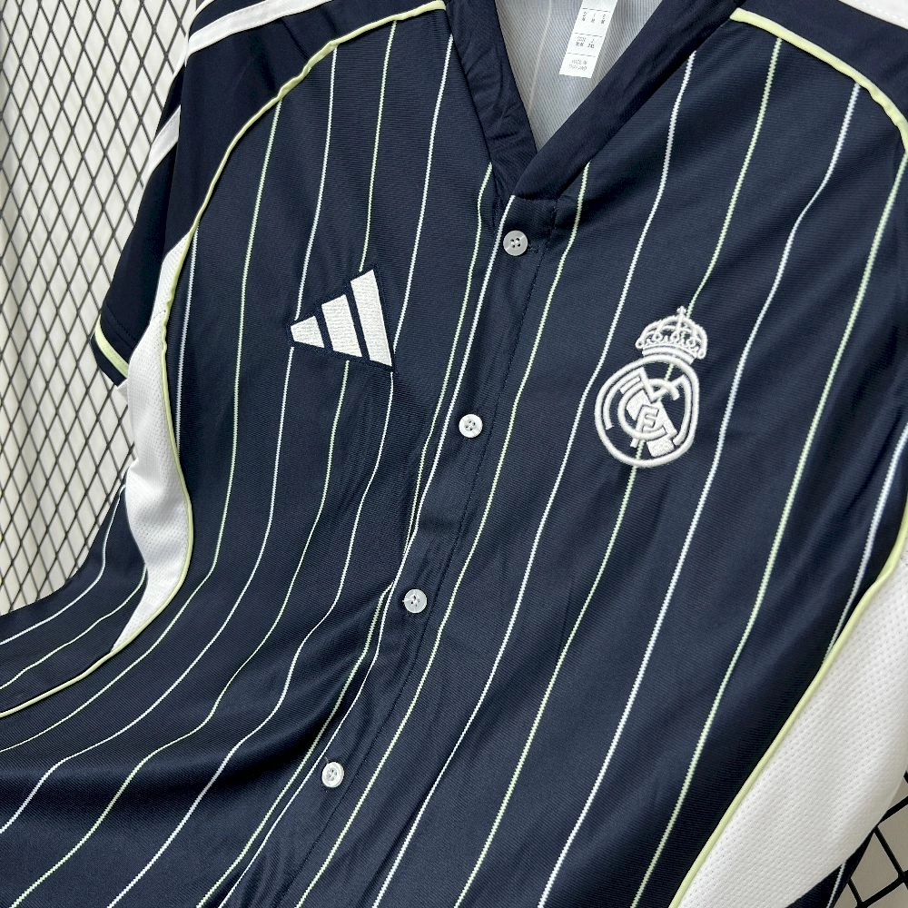25/26 Real Madrid US Pack Black Baseball Jersey