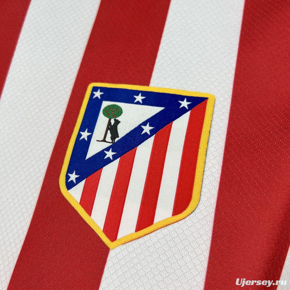 2025/26 Mens Atletico Madrid Home Long Sleeve Jersey