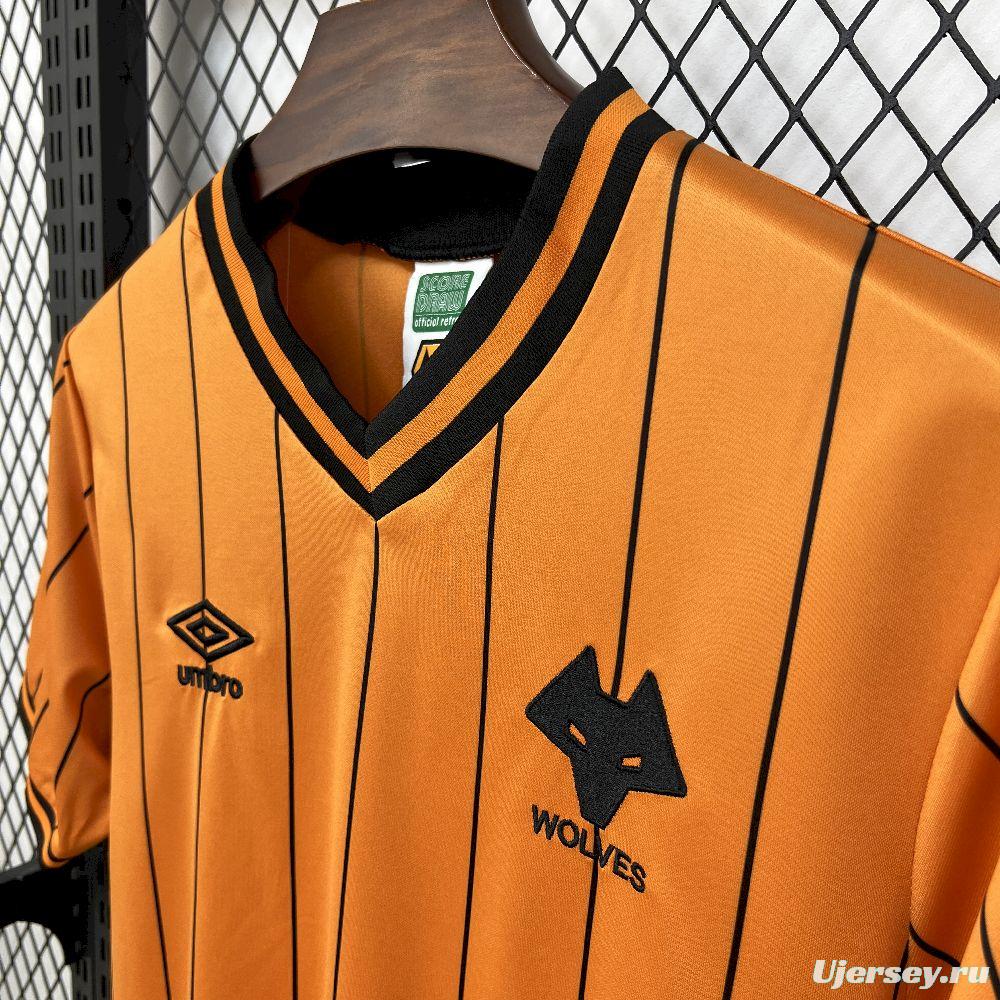 1985/86 Retro Wolverhampton Wanderers Home  Jersey