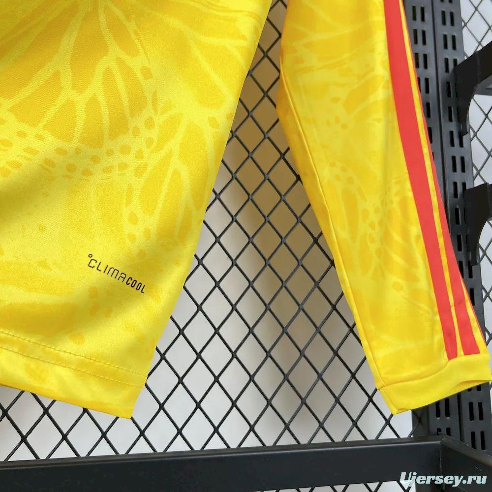 2026 Mens Colombia World Cup Home Long Sleeve Jersey