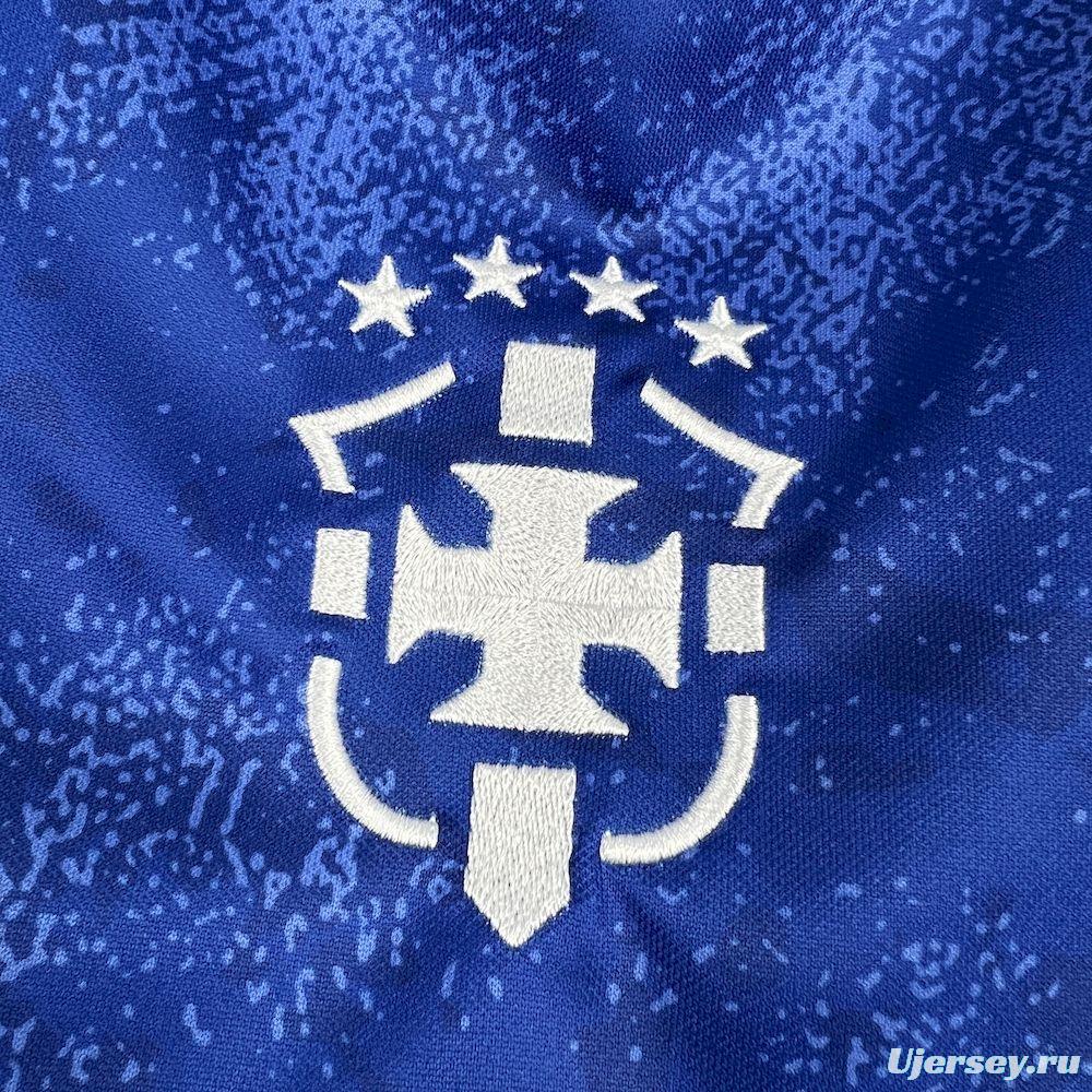 2025 Mens Brazil O Fenomeno#9 Comma Football Blue Jersey