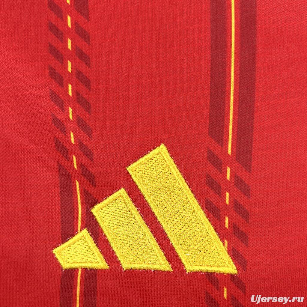 2026 Mens Spain World Cup Home Long Sleeve Jersey España