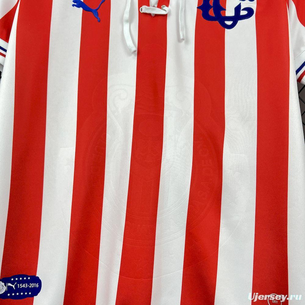 2016/17 Retro Chivas Guadalajara 110th Anniversary Jersey
