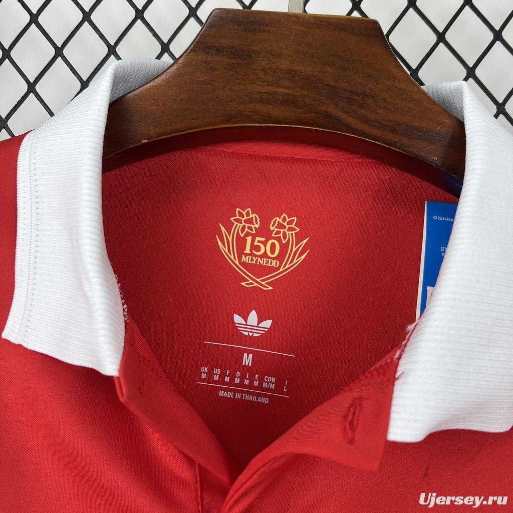 2026 Mens Wales 150th Anniversary Long Sleeve Jersey