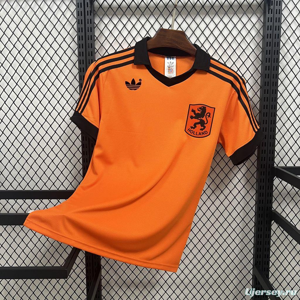 1980 Retro Netherlands Home Jersey