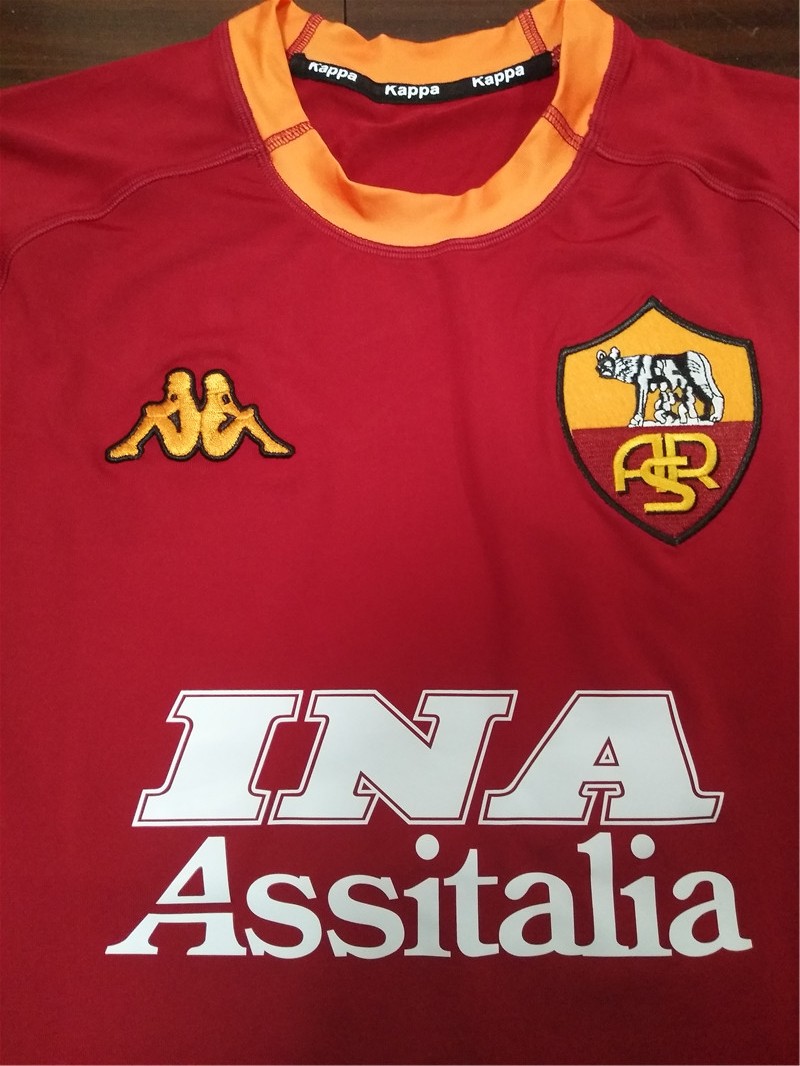 Retro 00/01 AS Roma Home Jersey
