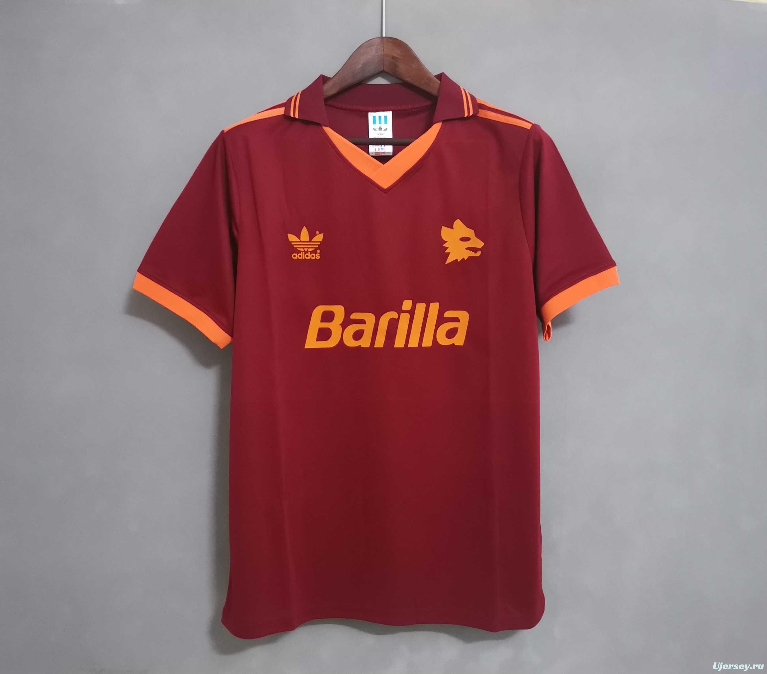 Retro 92/94 AS Roma Home Jersey