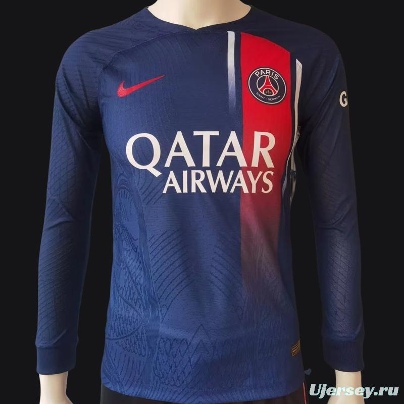 Player Version 23/24 PSG Home Long Sleeve Jersey