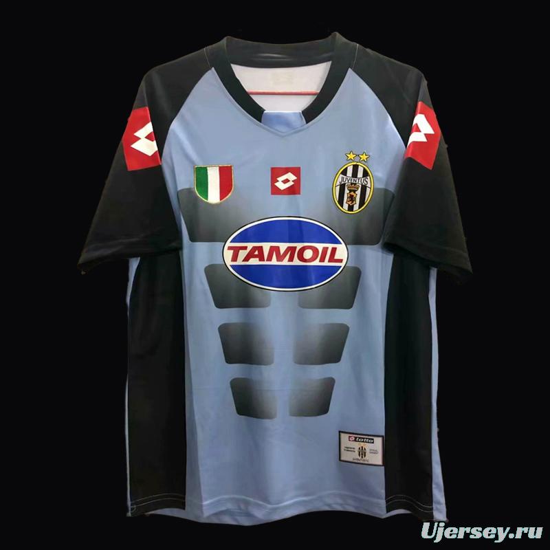 Retro 02/03 Juventus Goalkeeper Blue Jersey Worn By Buffon